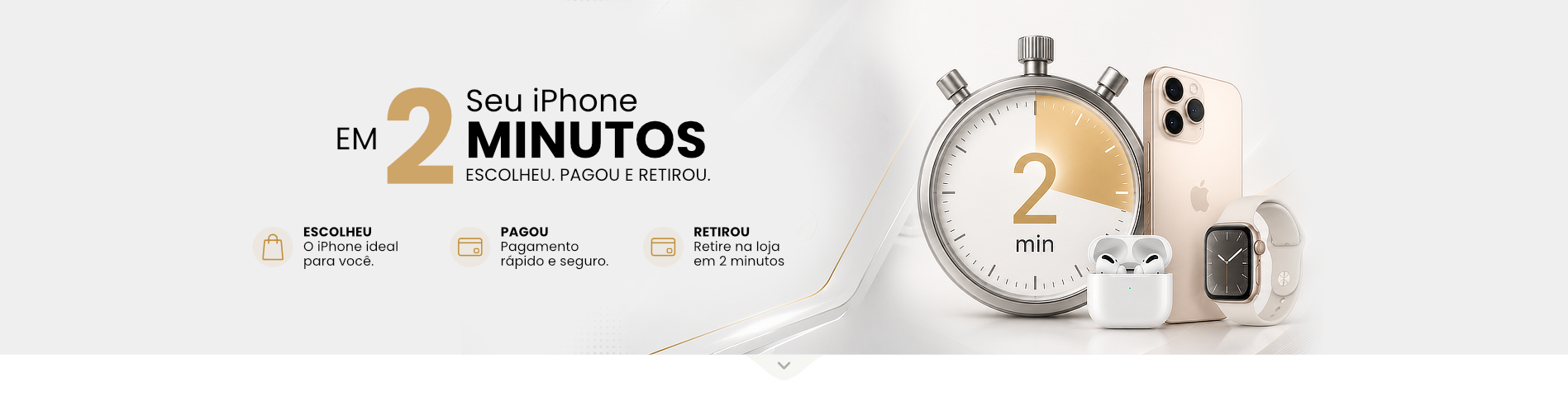 Seu iPhone em 2 Minutos - Ecolheu - Pagou - retirou